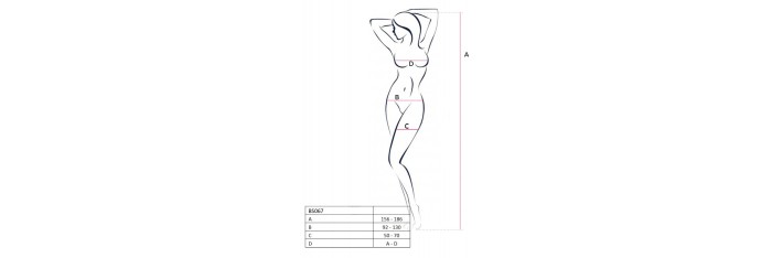 BS067R Bodystocking - Rouge