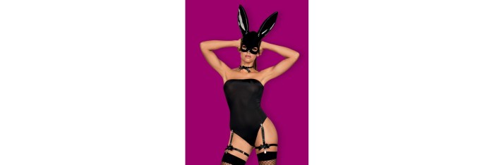 Bunny Costume 4 pcs - Noir