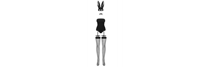 Bunny Costume 4 pcs - Noir