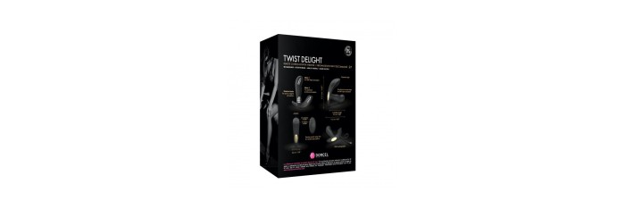 Vibromasseur Twist Delight - Noir 