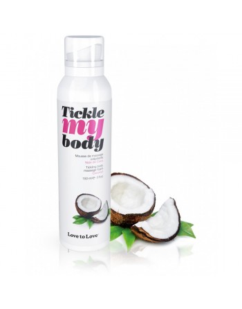 Mousse de massage Saveur Noix de Coco Tickle My body - 150 ml
