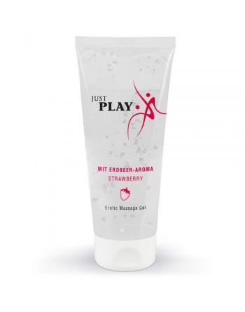 Gel de Massage Saveur Fraise Just Play - 200 ml