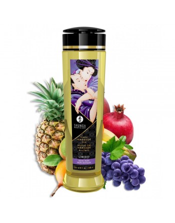 Huile de Massage Libido Saveur Fruits Exotiques - 240 ml