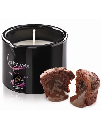 Bougie de massage gourmande Fondant au chocolat - 180 gr
