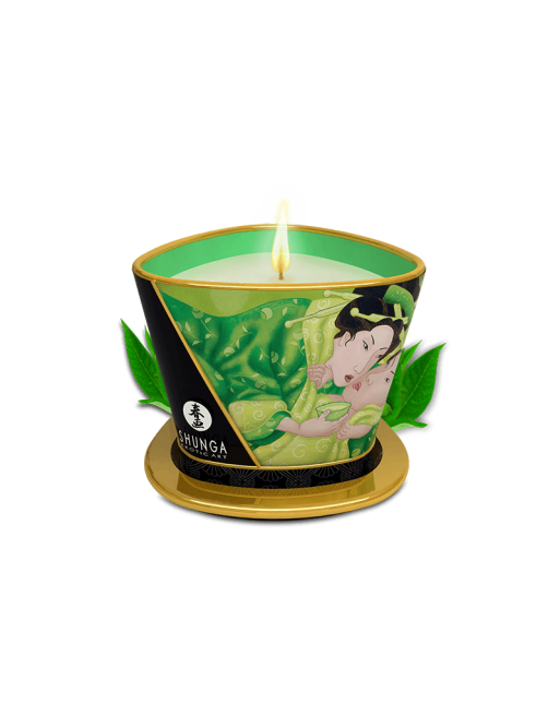 Bougie de massage lueur et caresses - Zenitude Thé vert exotique Bougie de massage lueur et caresses - Zenitude Thé vert exotique