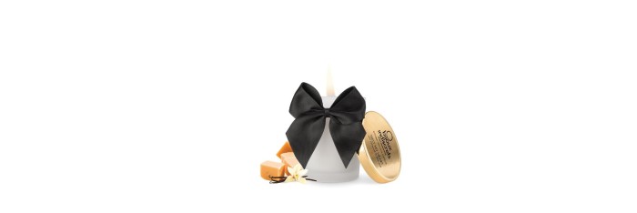 Bougie de massage embrassable - Caramel doux