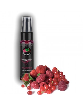 Lubrifiant Chauffant Stimulant Saveur Fruits Rouges - 35 ml
