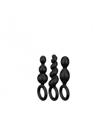 Plug anal Booty Call Satisfyer 3 pcs  - Noir