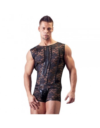 Combishort noir avec Zip - XL