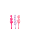 Plug anal Booty Call Satisfyer 3 pcs  - Couleurs assorties