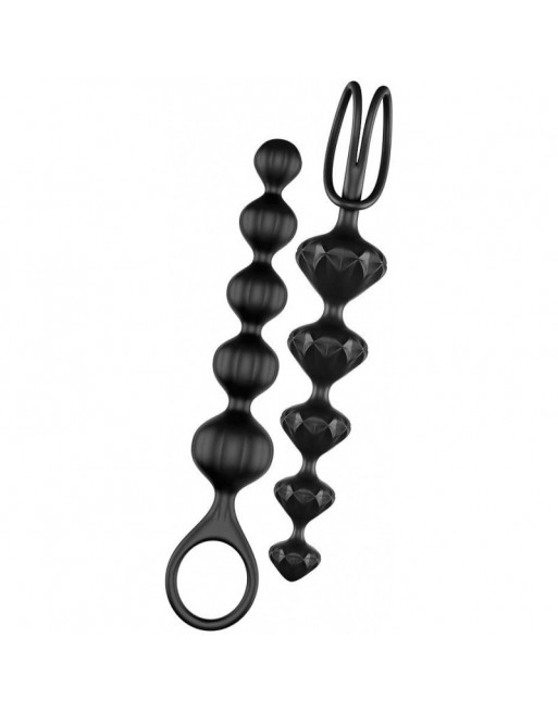 Chaînes Anales Beads Satisfyer 2 pcs  - Noir