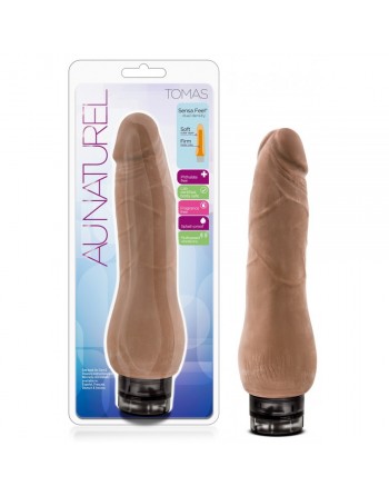 Vibromasseur Tomas Toucher Peau Au Naturel - 21 cm