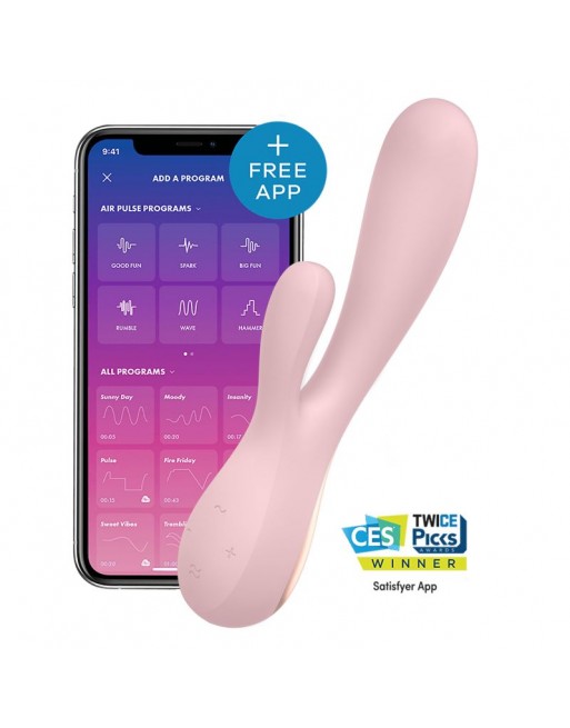 Vibromasseur connecté Satisfyer Mono Flex - Rose Vibromasseur connecté Satisfyer Mono Flex - Rose