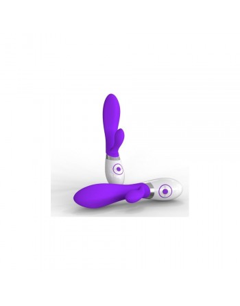 Vibromasseur Apollo Rabbit G-Spot blanc/pourpre - 7 vitesses