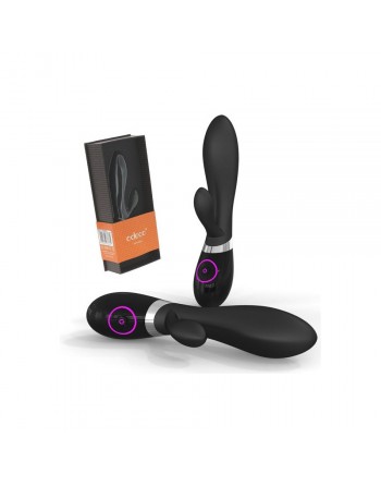 Vibromasseur en silicone Rabbit G-Spot noir - 7 vitesses