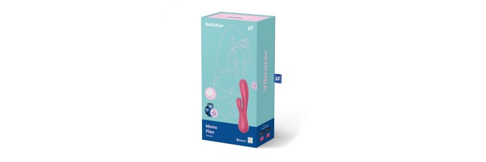 Vibromasseur connecté Satisfyer Mono Flex - Rouge