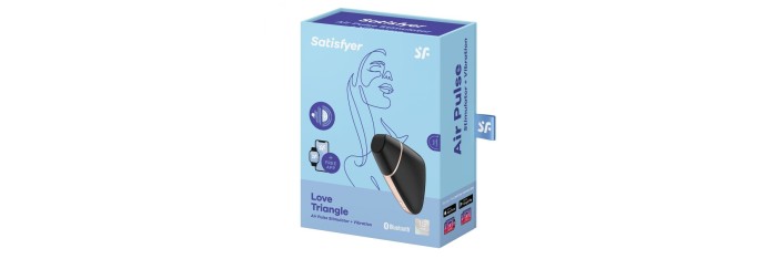 Stimulateur connecté Satisfyer Love Triangle - Noir et Or