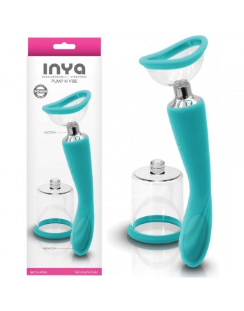 Sextoy Rechargeable Inya Pump N Vibe Turquoise