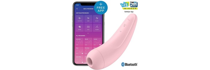 Stimulateur connecté Satisfyer Curvy 2 - Rose