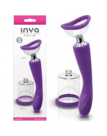 Sextoy Rechargeable Inya Pump N Vibe Violet