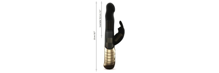 Vibromasseur Dorcel Baby Rabbit 21 cm 2.0 - Noir et Or