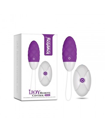 Oeuf vibrant télécommandé pourpre Ijoy - 10 vitesses