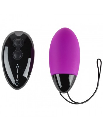Oeuf télécommandé en Silicone Max Violet - 10 vitesses