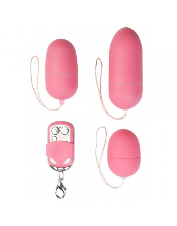 Pack 3 oeufs roses Spoody télécommandes sans fils - 10 vitesses