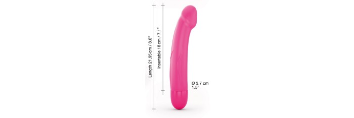 Vibromasseur Real Vibration M 22 cm 2.0 - Rose