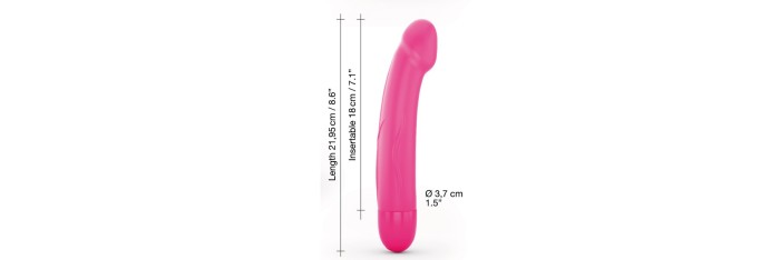 Vibromasseur Real Vibration M 22 cm 2.0 - Rose