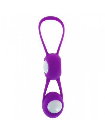 Boules de Geisha Spoody en silicone et ABS pourpre
