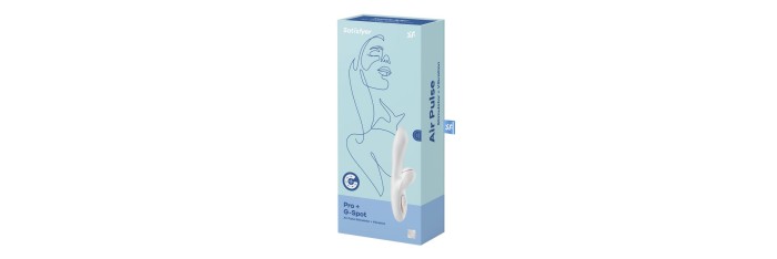 Stimulateur vibromasseur Satisfyer Pro G-Spot Rabbit - Blanc et Or rose