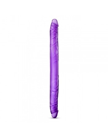 Double Gode Realiste B Yours Pourpre - 41 cm