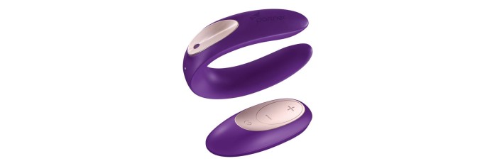Stimulateur pour couple Satisfyer Double Plus Remote - Violet