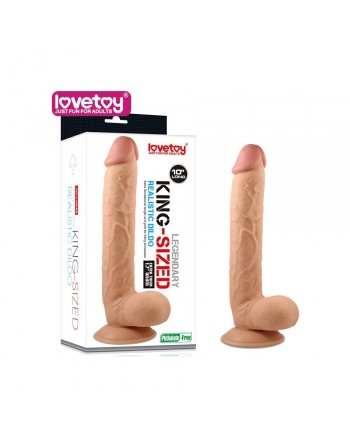 Gode ventouse réaliste King-Size - 27 cm