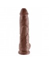 Gode ventouse avec testicules King Cock latino - 25 cm Ø 5 cm