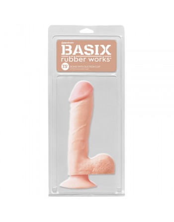 Gode ventouse Basix Rubber Works - 19,5 cm