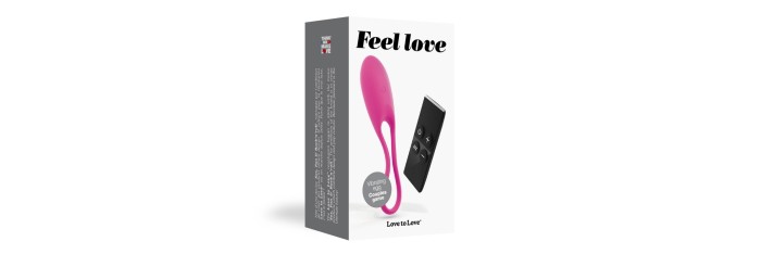 Oeuf vibrant Feel Love - Rose