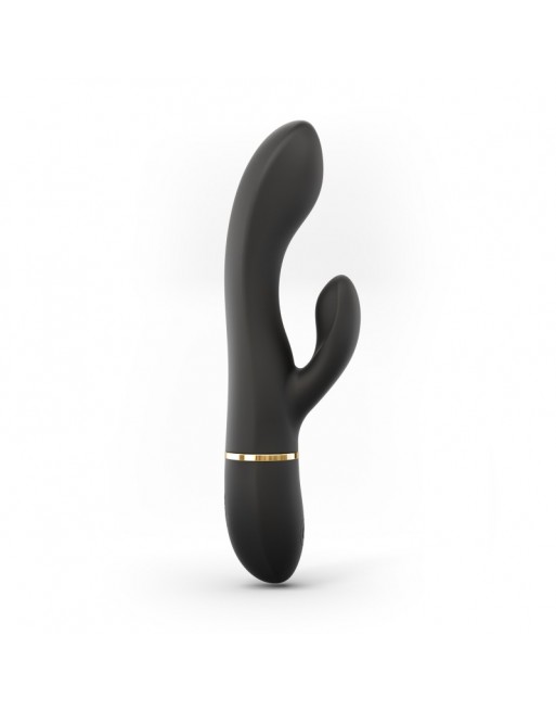 Vibromasseur Dorcel Glam Rabbit 21.8 cm - Noir et Or