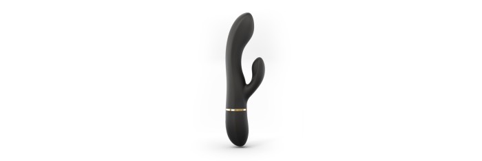 Vibromasseur Dorcel Glam Rabbit 21.8 cm - Noir et Or