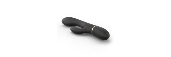 Vibromasseur Dorcel Glam Rabbit 21.8 cm - Noir et Or