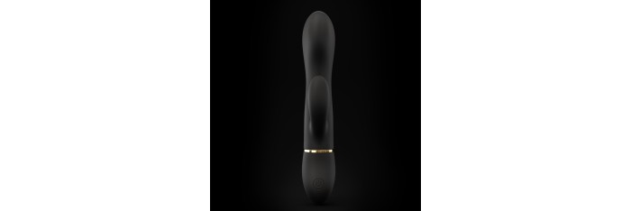 Vibromasseur Dorcel Glam Rabbit 21.8 cm - Noir et Or