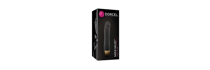 Vibromasseur Dorcel Must Mini 12,5 cm - Noir et Or