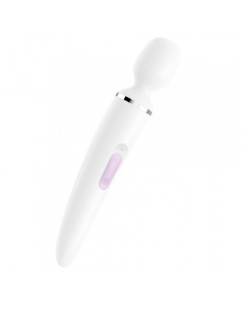 Satisfyer Rechargeable Wand-Er Woman Blanc