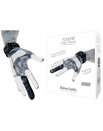 Doigt Vibrant Rechargeable Touché L noir-gris