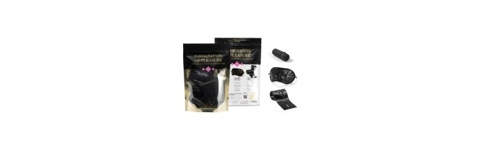 Coffret Plaisir - Masque, liens sensuels, stimulateur, dosette