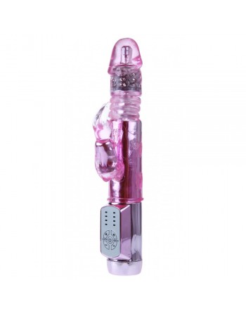 Vibromasseur Rechargeable va et vient Throbbing Bunny - 24 cm
