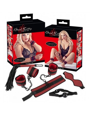 Ensemble Bondage 5 pièces Rouge