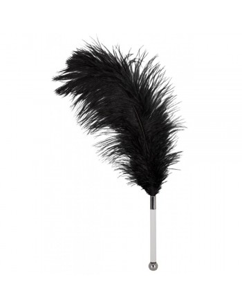 Plume Noire sur Tige - 35 cm