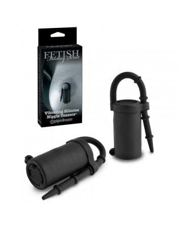 Double Stimulateur De Tétons Vibrants En Silicone